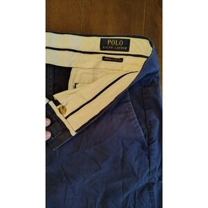 Polo Ralph Lauren Prospect Shorts Mens 32 Blue Relaxed Fit Flat Front Chino